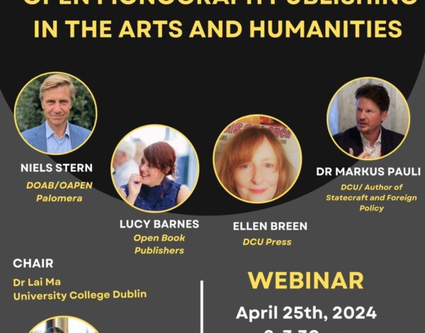 Open Monograph Publishing Event Poster